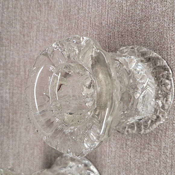 P32: 2 sets lead crystal  candle holder - Picture 3 of 8